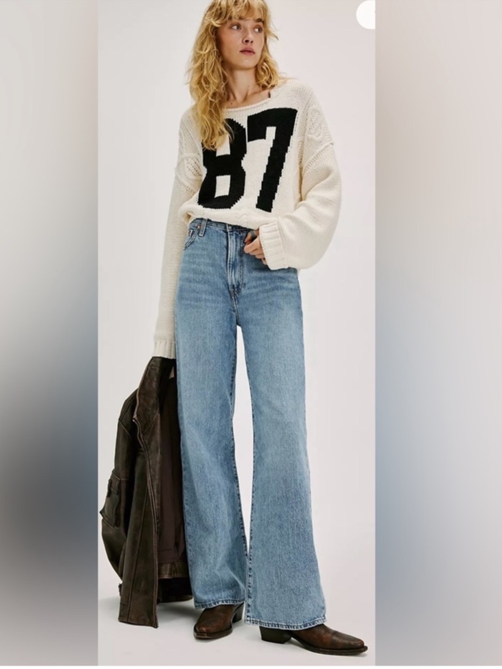 Levi’s Premium Ribcage Wide-Leg Jeans W30 L34 - Picture 2 of 10